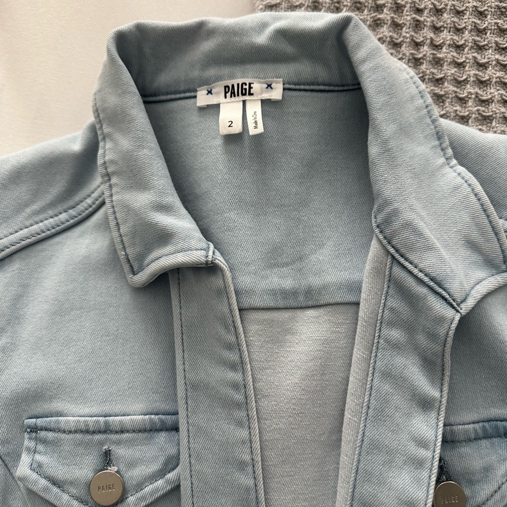 PAIGE Light Blue Women's Jeans Overalls